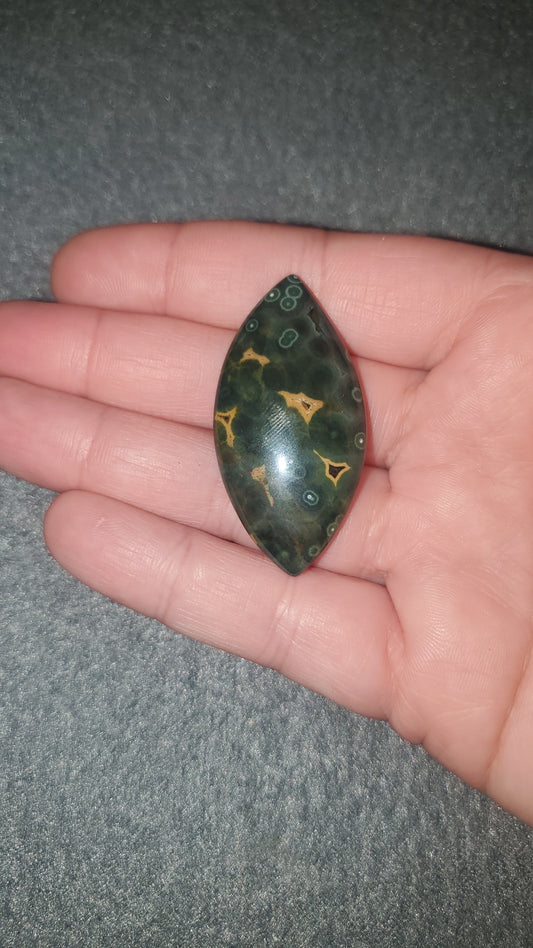 Orbicular Jasper Cabochon