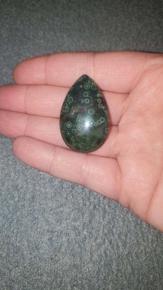 Orbicular Jasper Cabochon