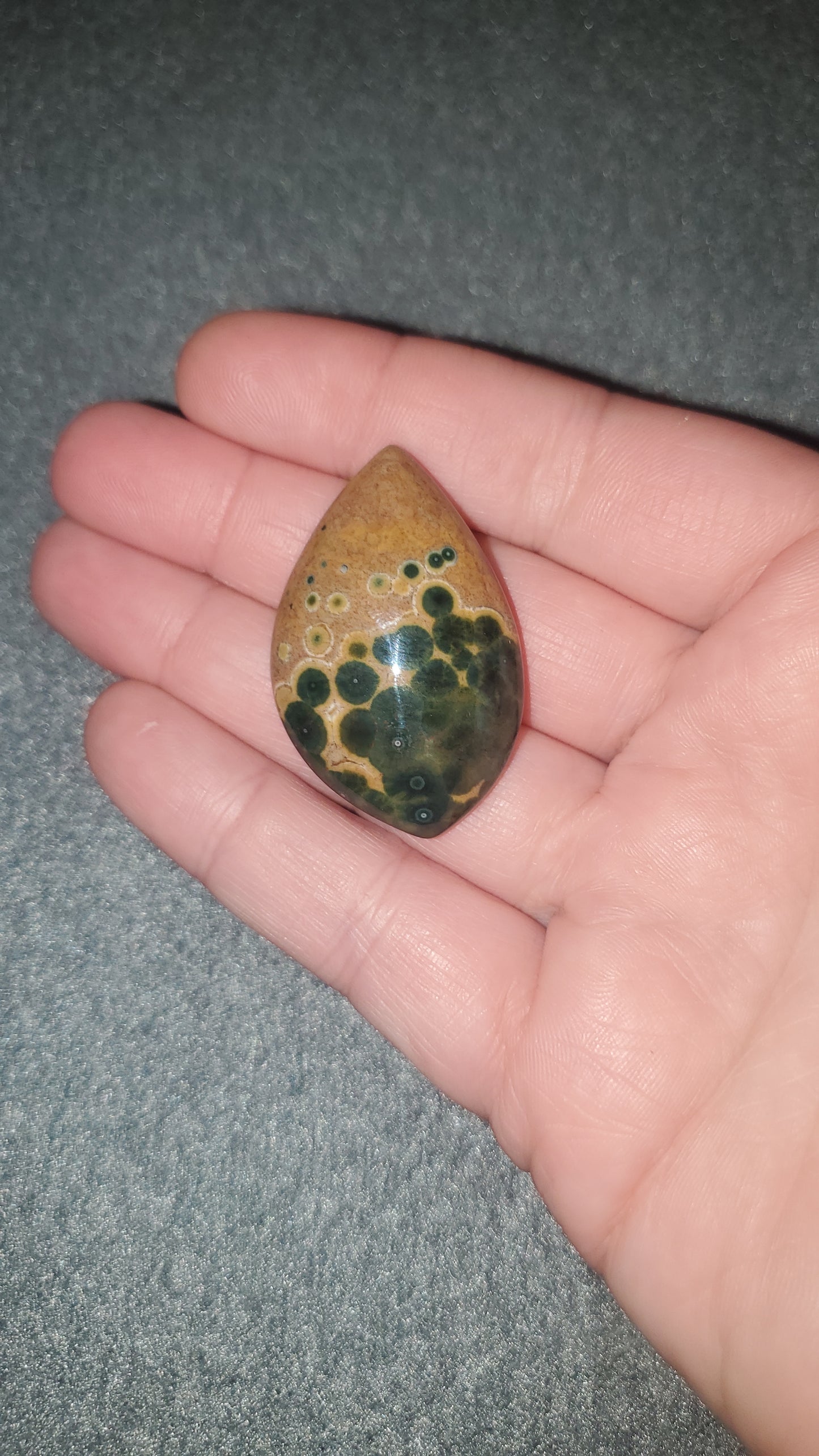 Orbicular Jasper Cabochon