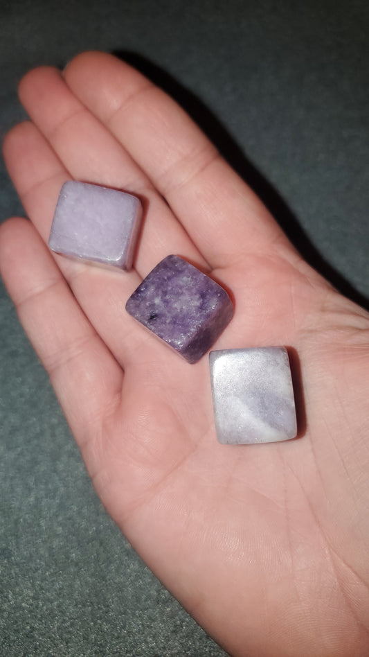 Lepidolite Cube