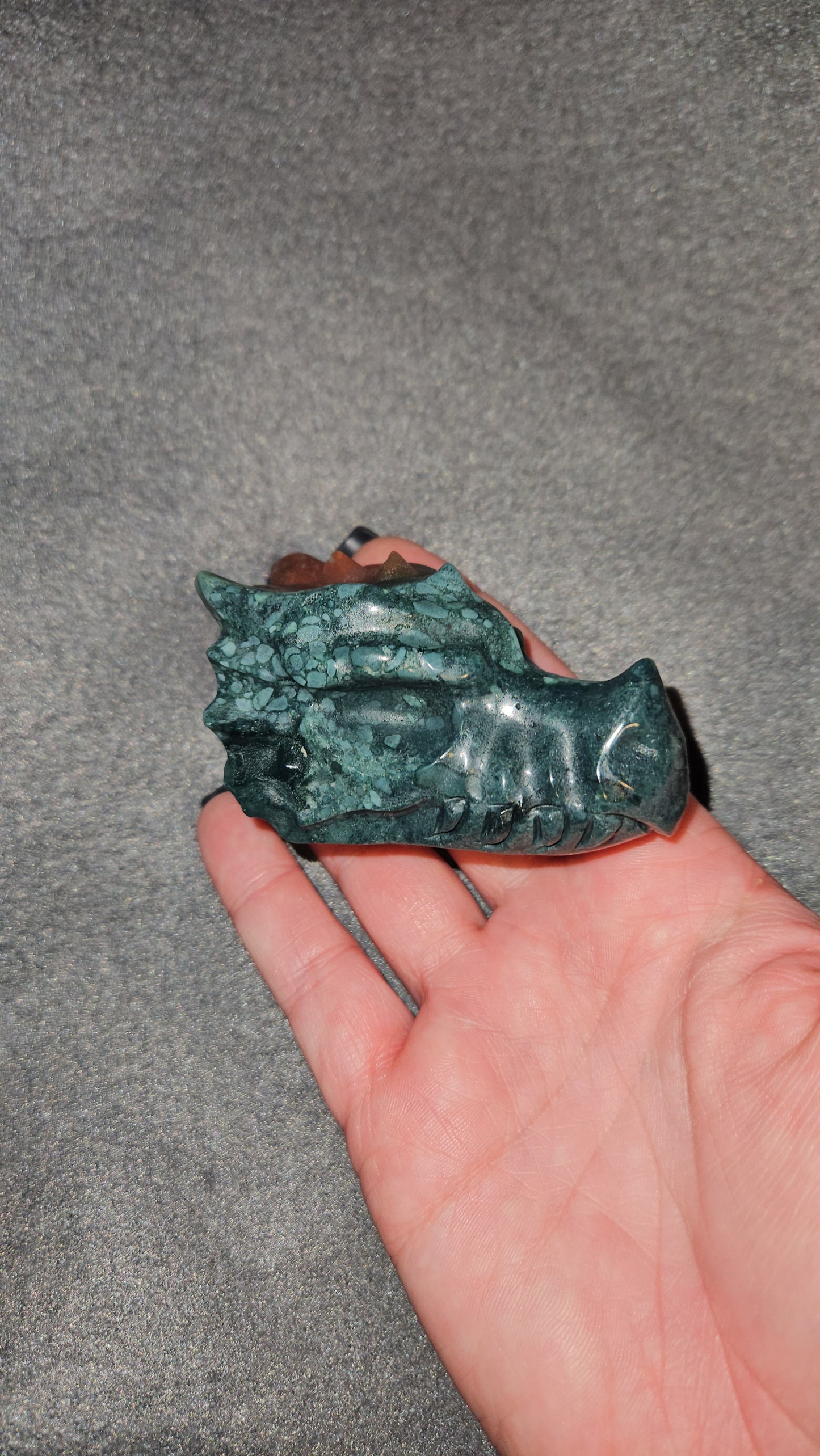 Sea Jasper Dragon Head