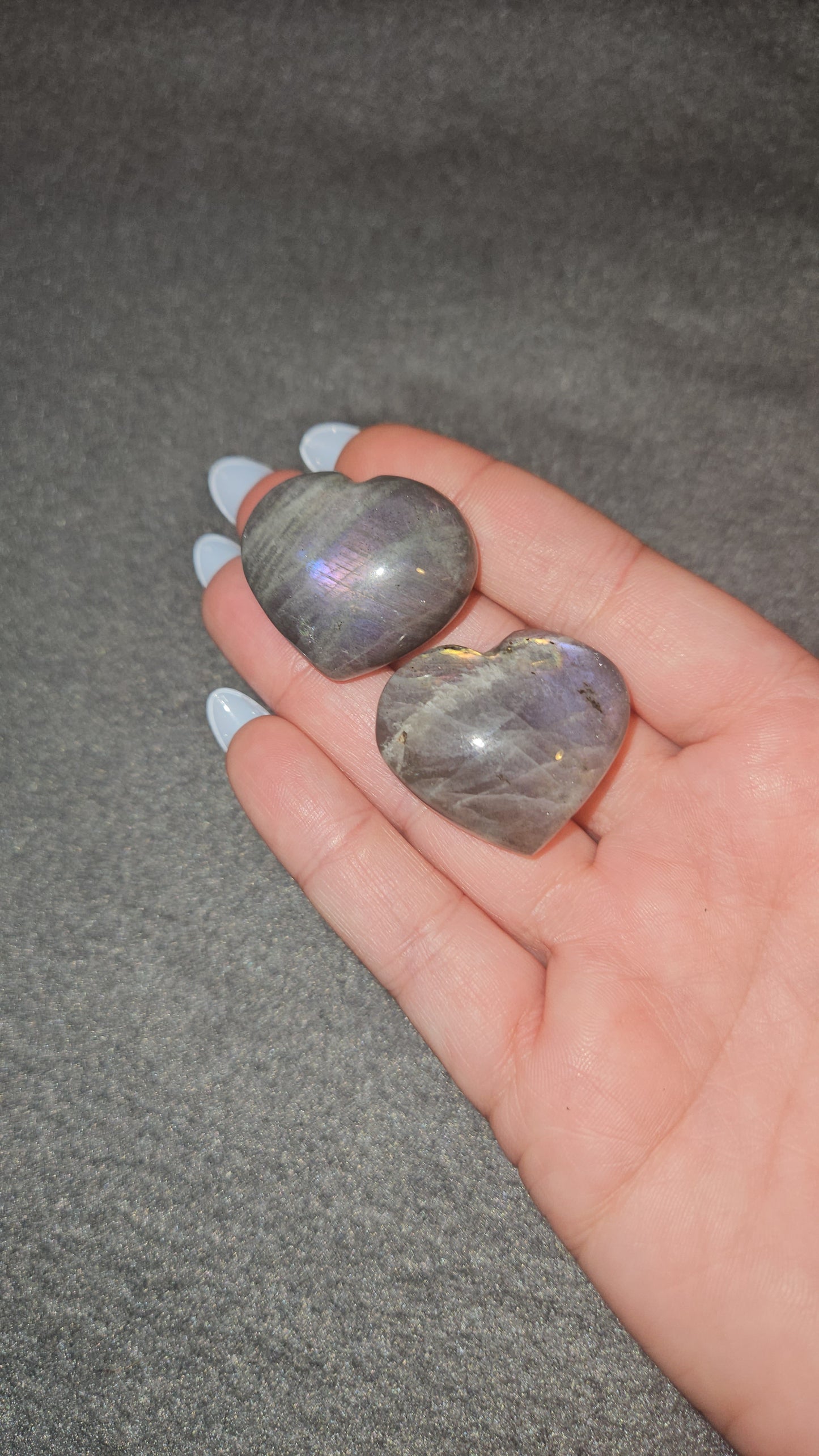 Labradorite Heart