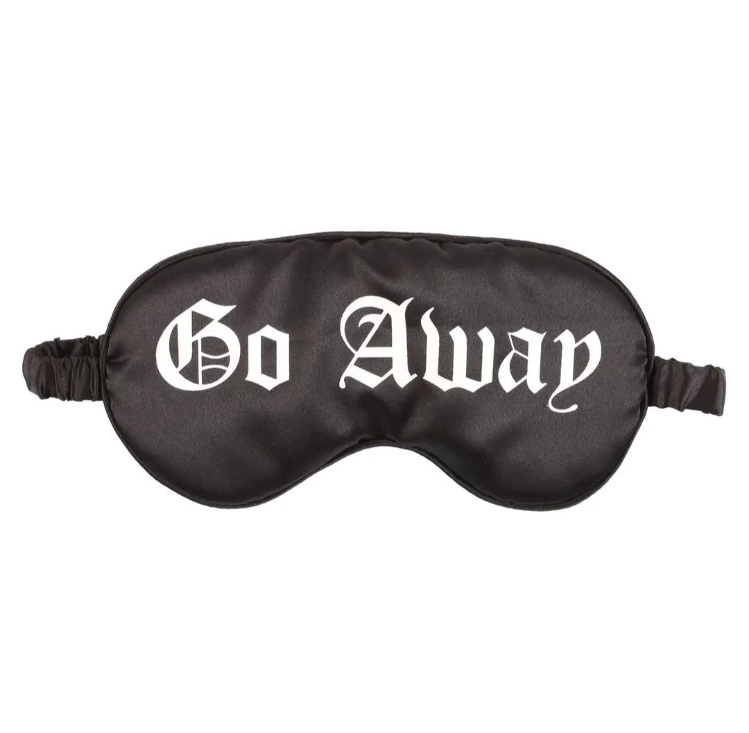 Go Away Satin Eye Mask