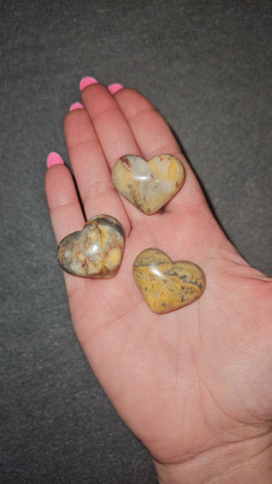 Crazy Lace Agate Heart