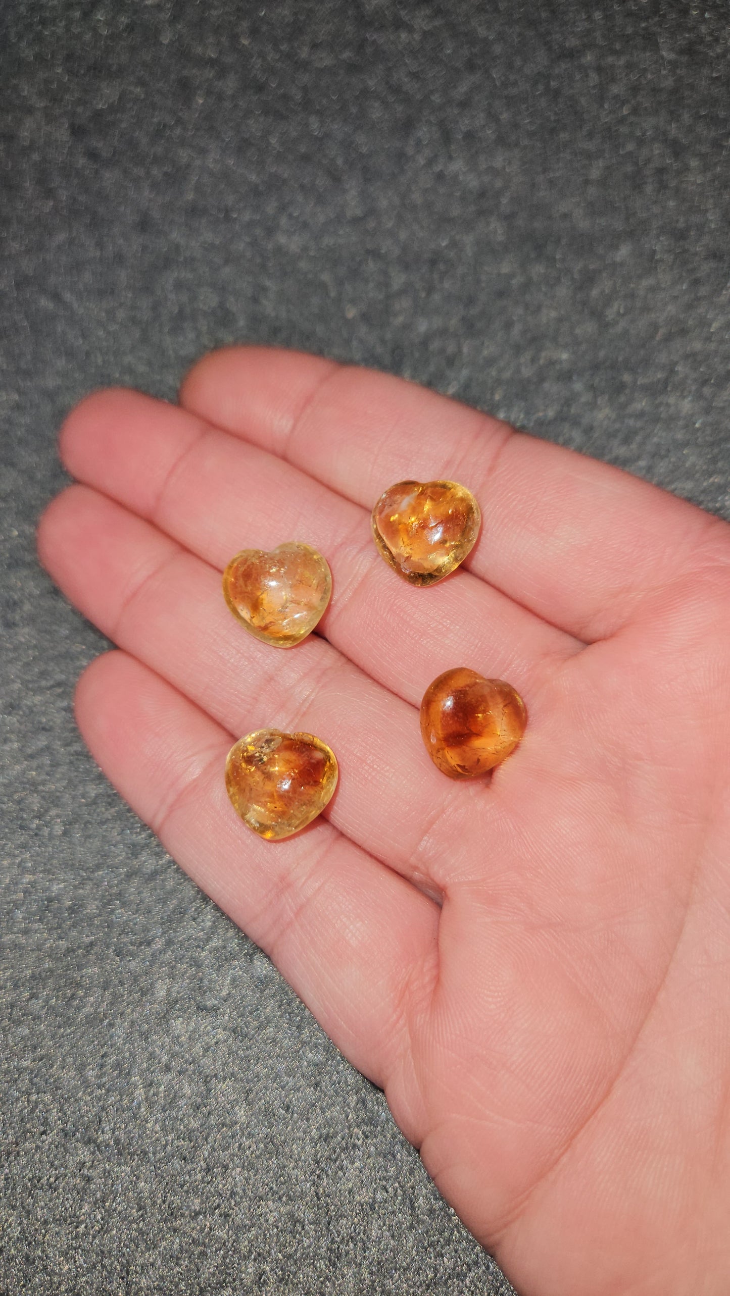 Mini Amber Hearts