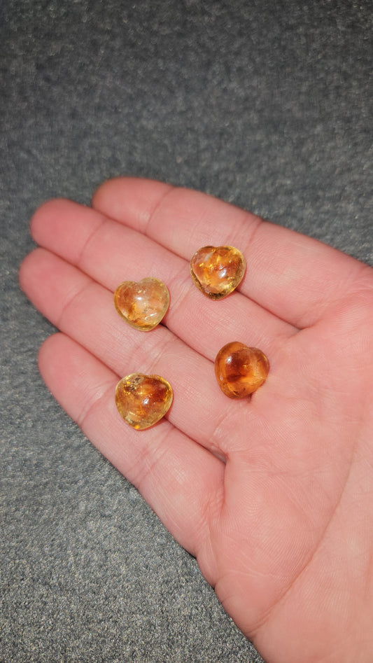 Mini Amber Hearts