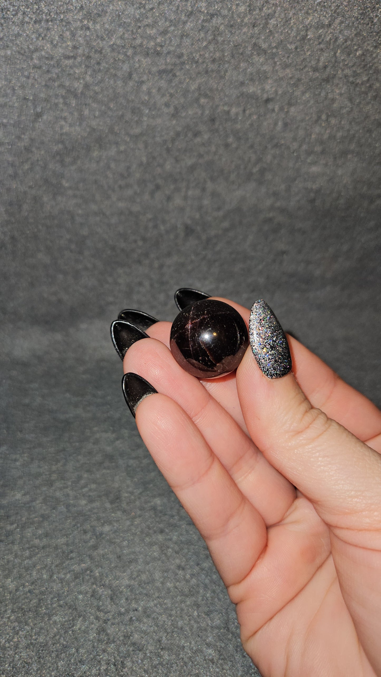 Mini Star Garnet Sphere