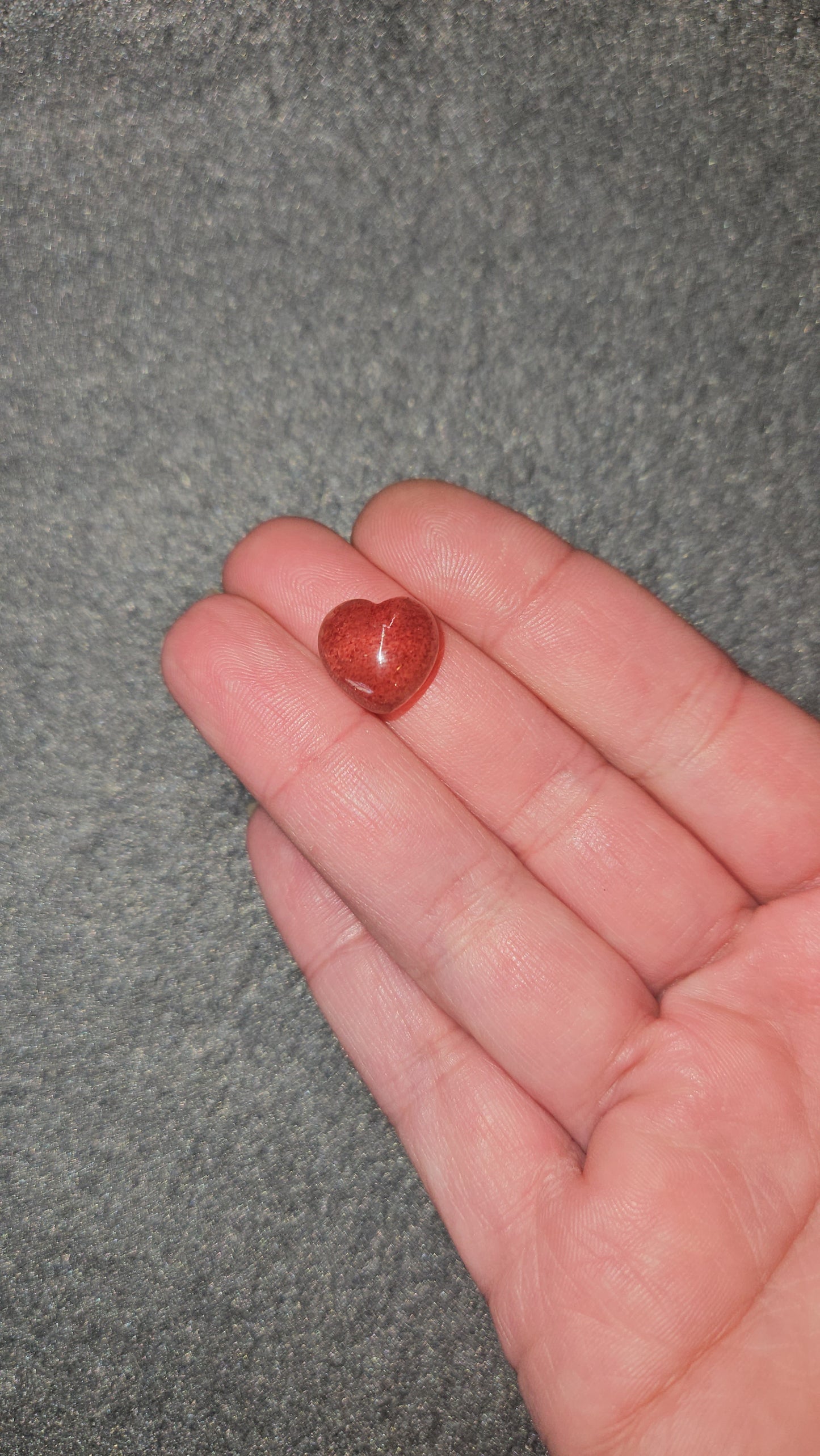 Strawberry Quartz Mini Heart