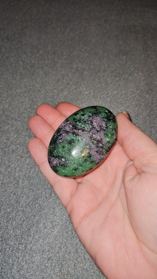 Ruby Zoisite Palm Stone