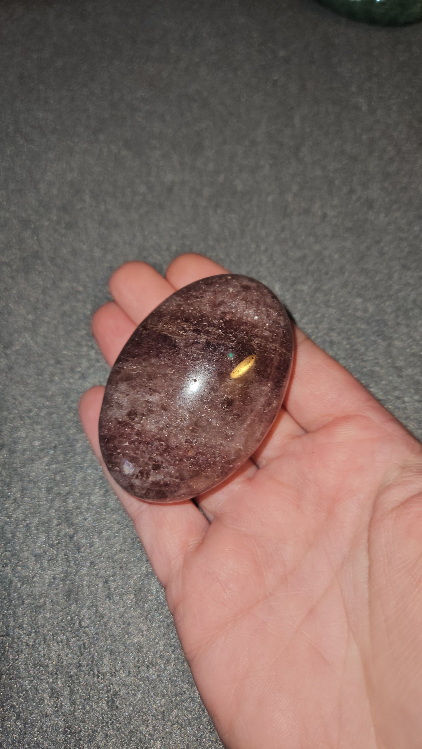 Strawberry Quartz Palm Stone