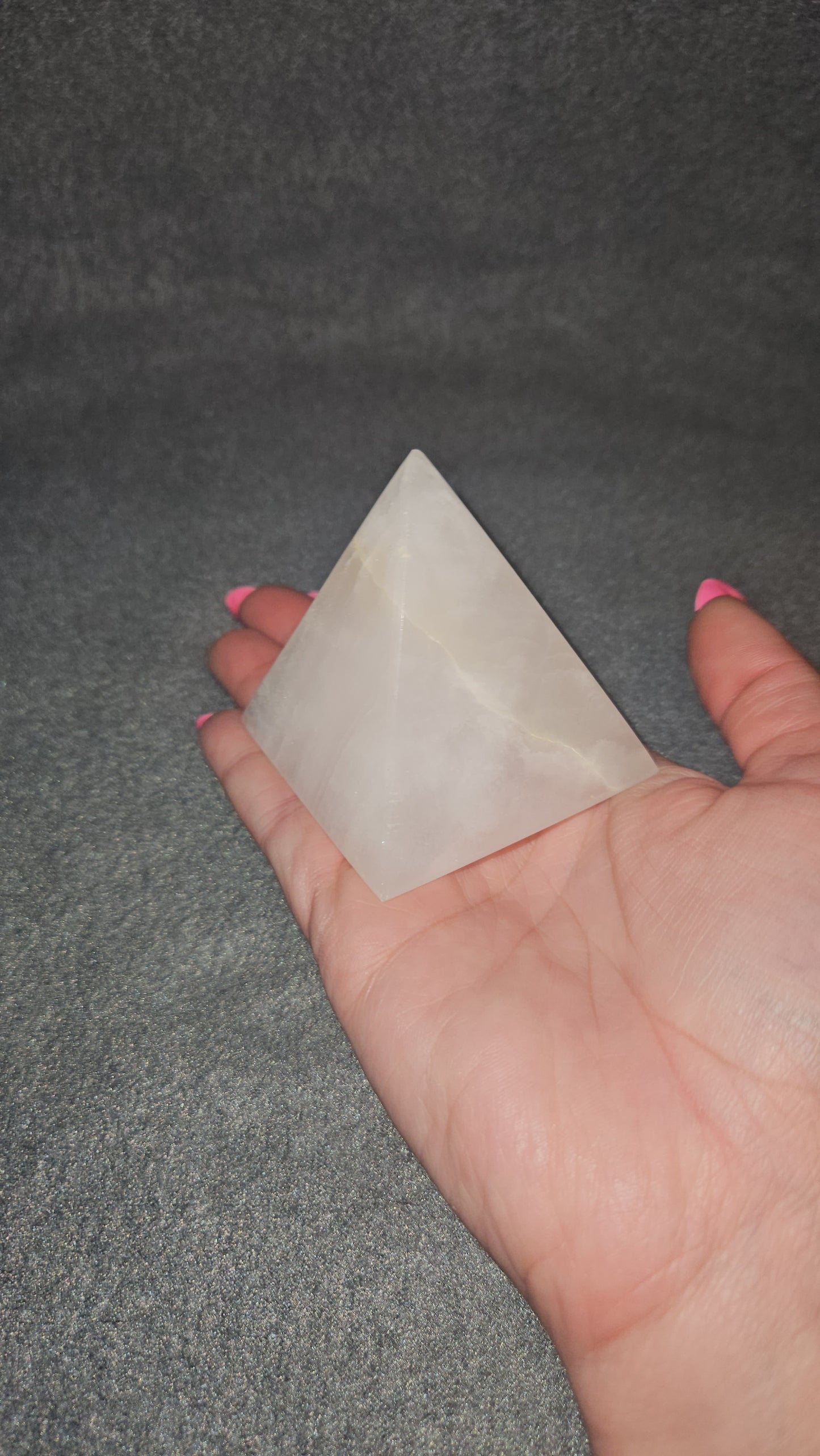 Pink Mangano Calcite Pyramid