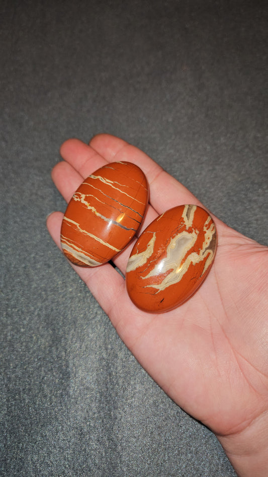 Red Jasper Palm Stone