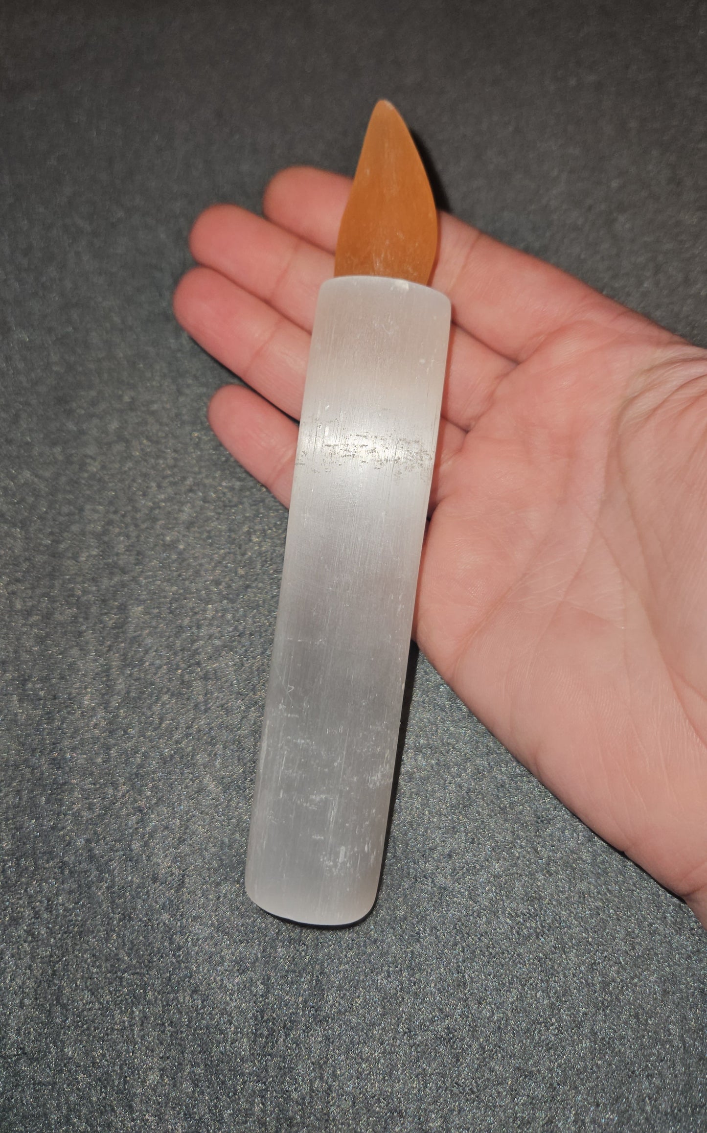 Selenite Candle Stick