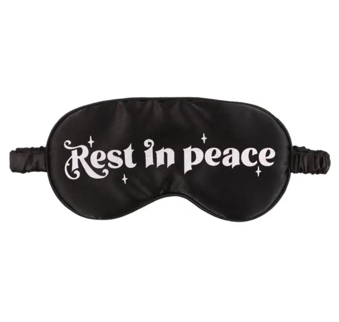 Rest In Peace Satin Eye Mask