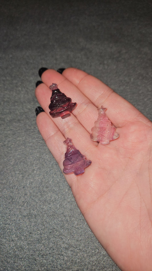 Mini Fluorite Christmas Tree