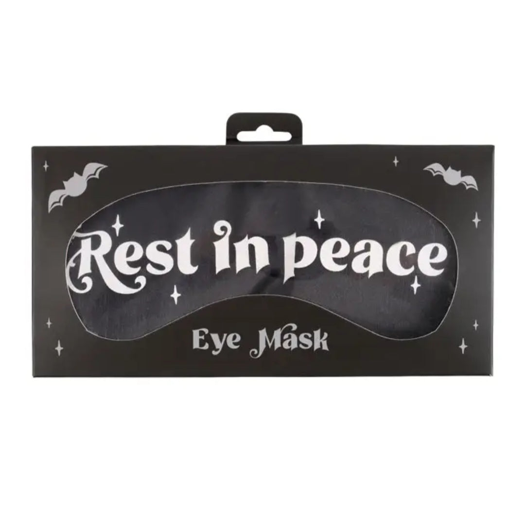 Rest In Peace Satin Eye Mask