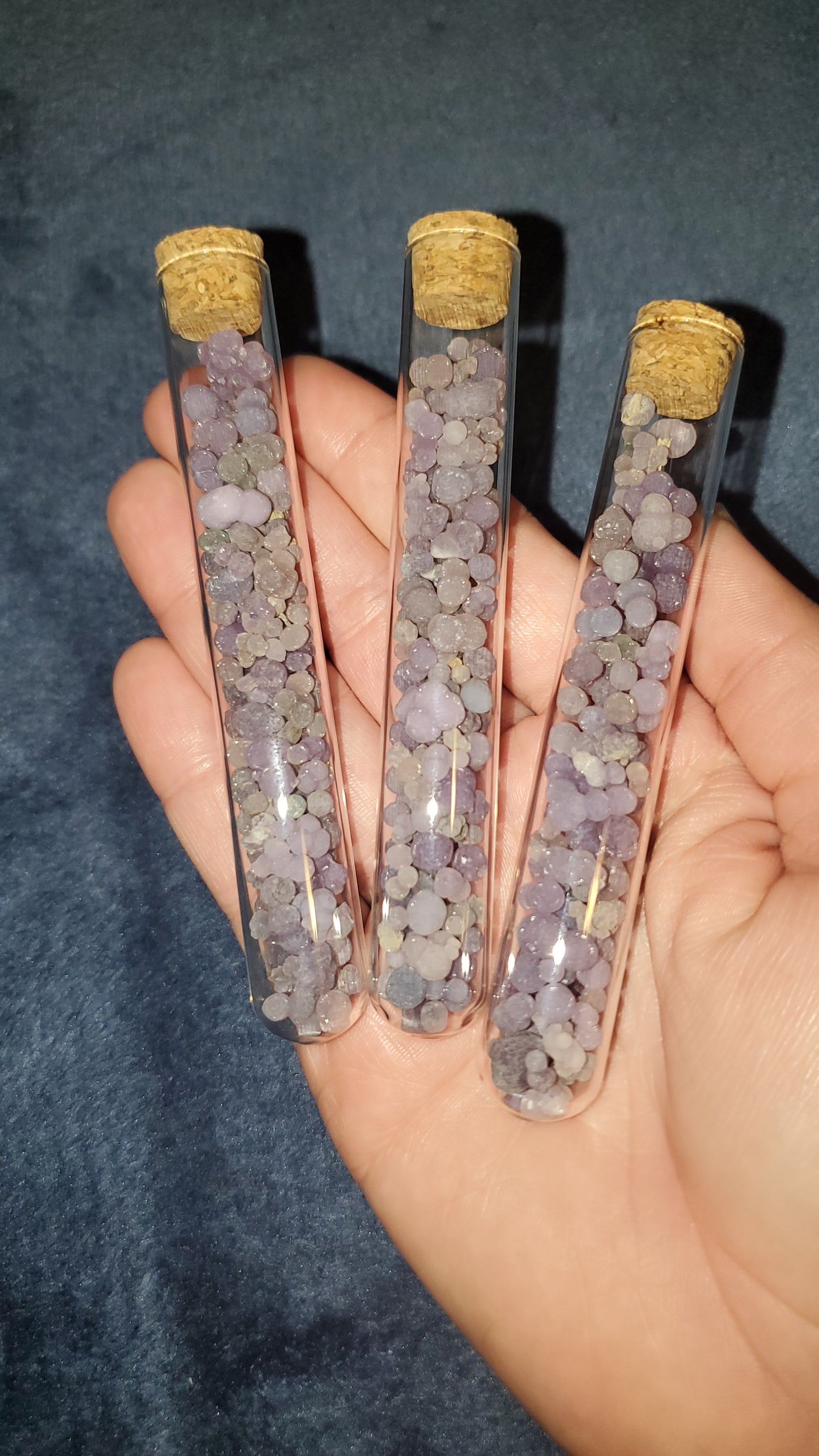 Grape Agate Nodules Tube