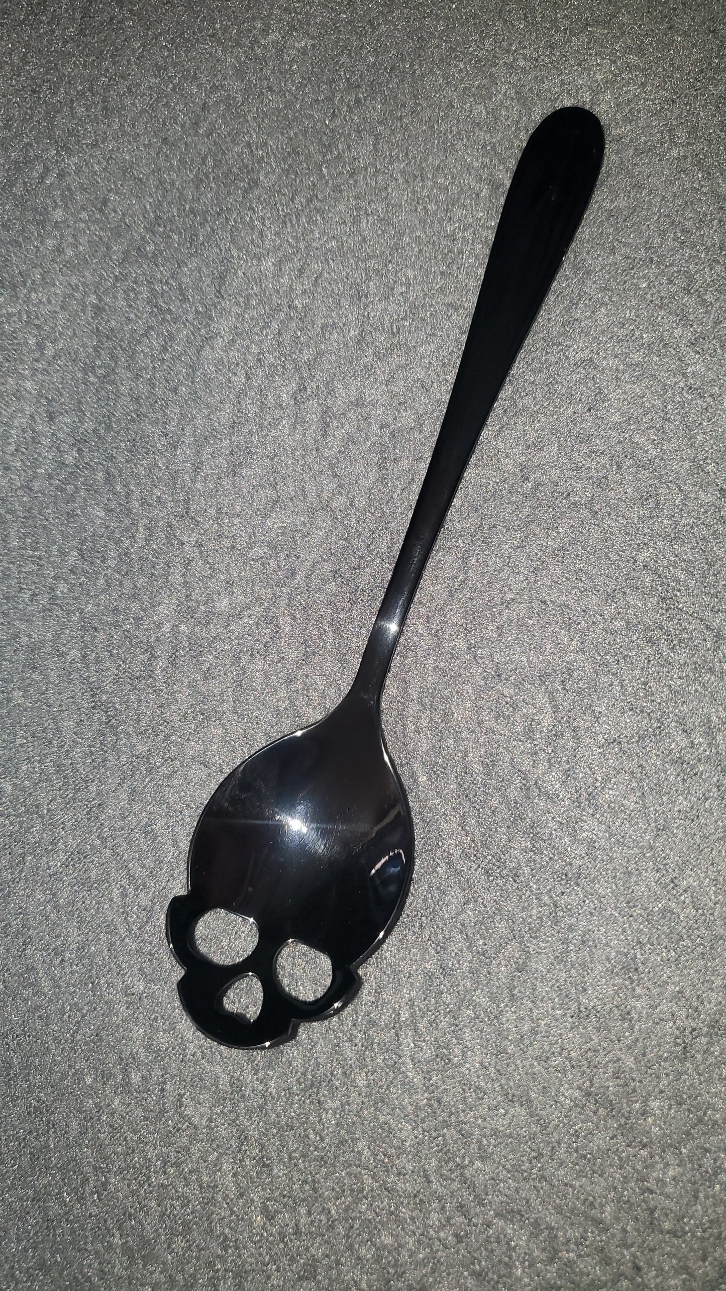 Black Sugar Skull Spoon