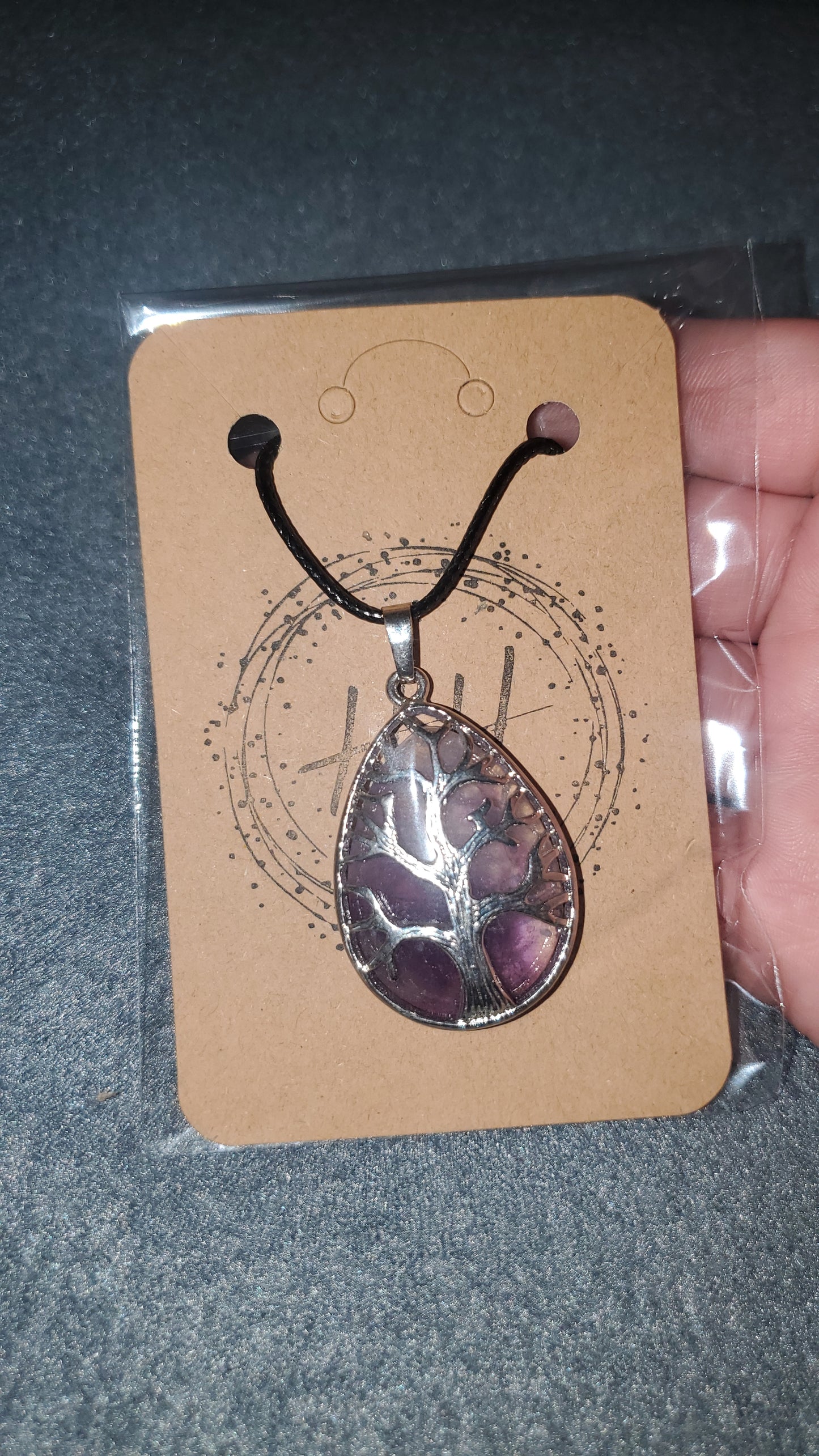 Amethyst Tree Necklace