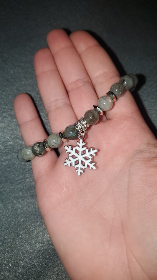 Labradorite Snowflake Bracelet