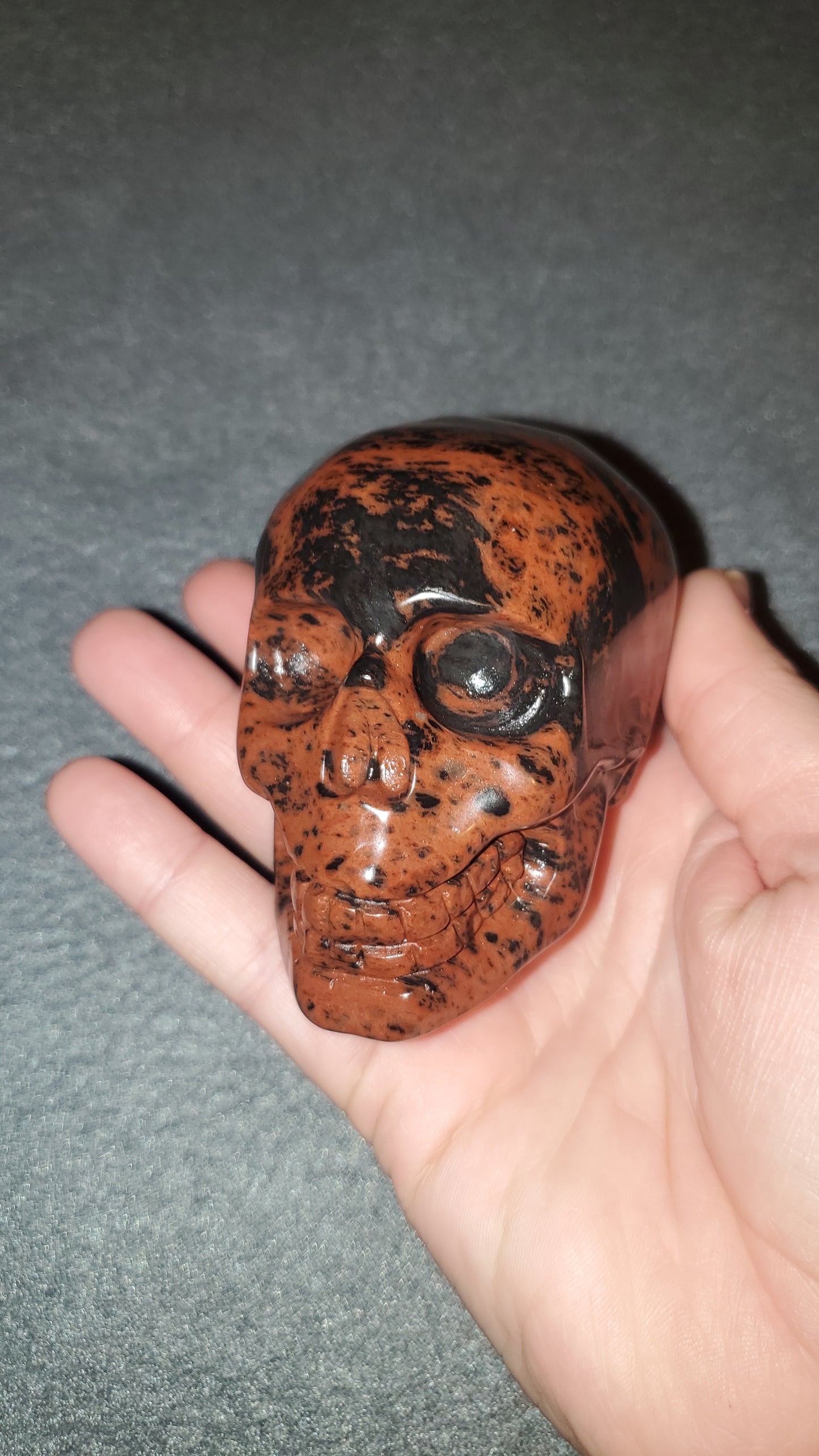 Mahogany Obsidian Skull